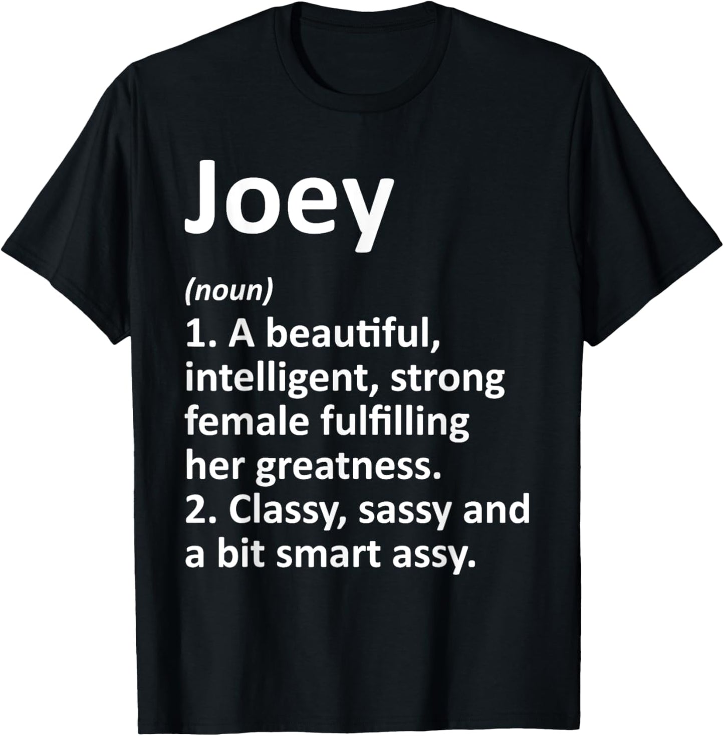 JOEY Definition Personalized Name Funny Christmas Gift T-Shirt - T-Shirt | Black