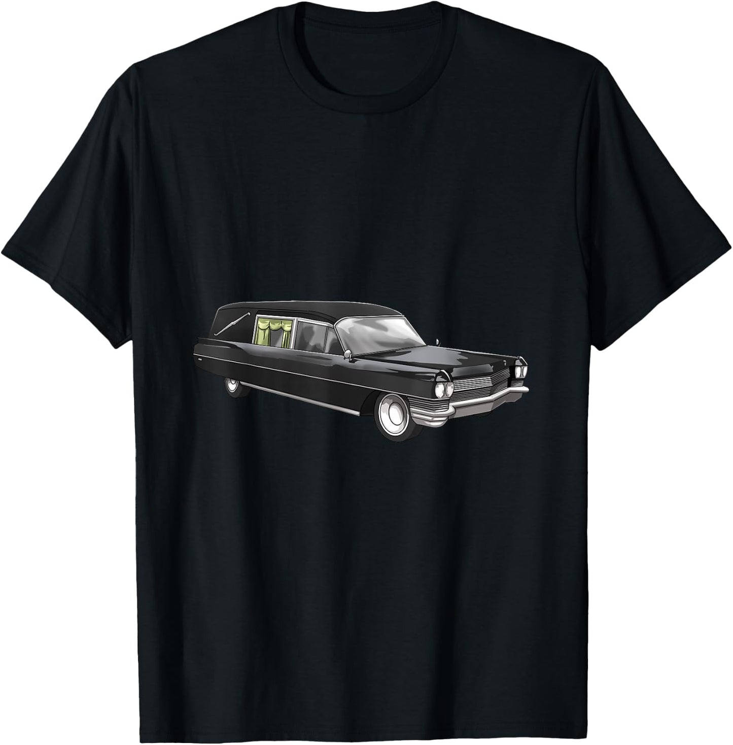Funeral Director Shirts Funny Funeral Car Hearse Vehicle T-Shirt - T-Shirt | Black