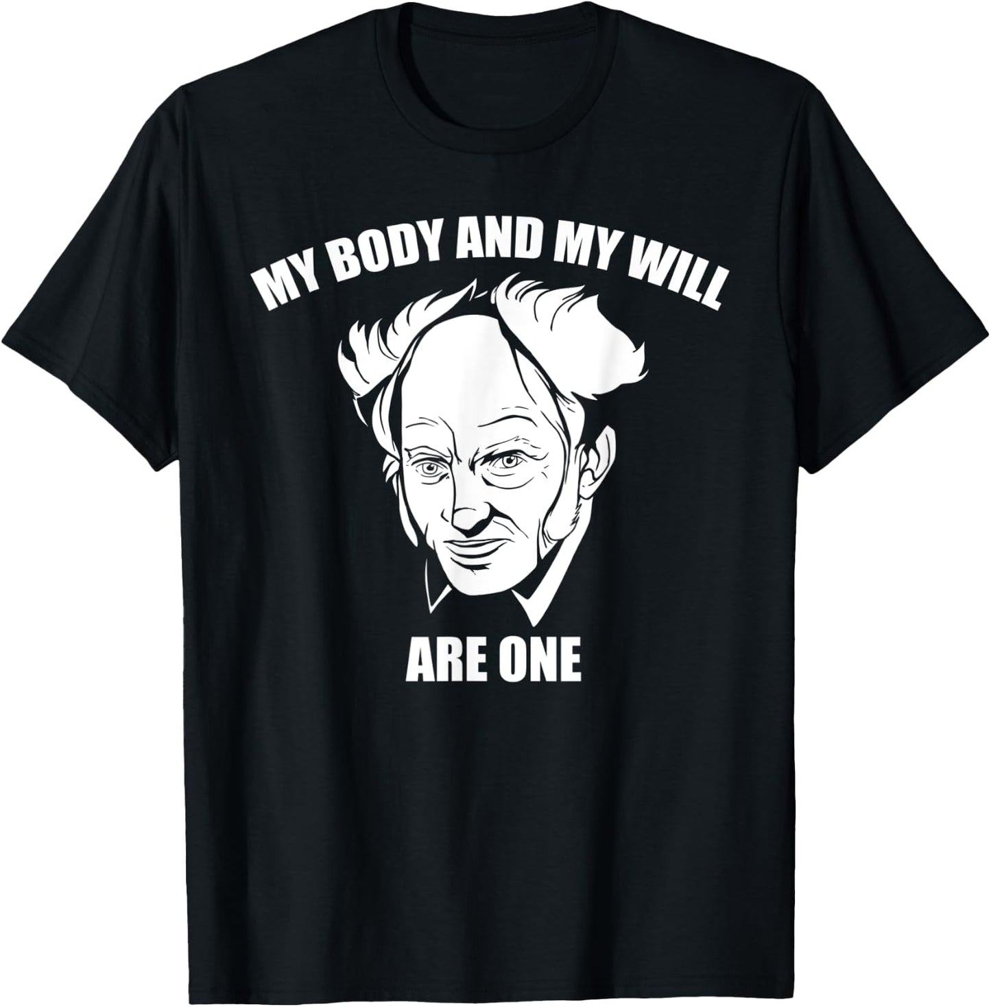 Arthur Schopenhauer German Philosopher T-Shirt - T-Shirt | Black