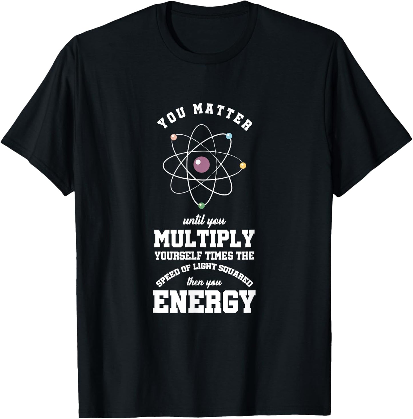 Atomic Energy Chemical Engineer Chemicals Chemist Atom gift T-Shirt - T-Shirt | Black