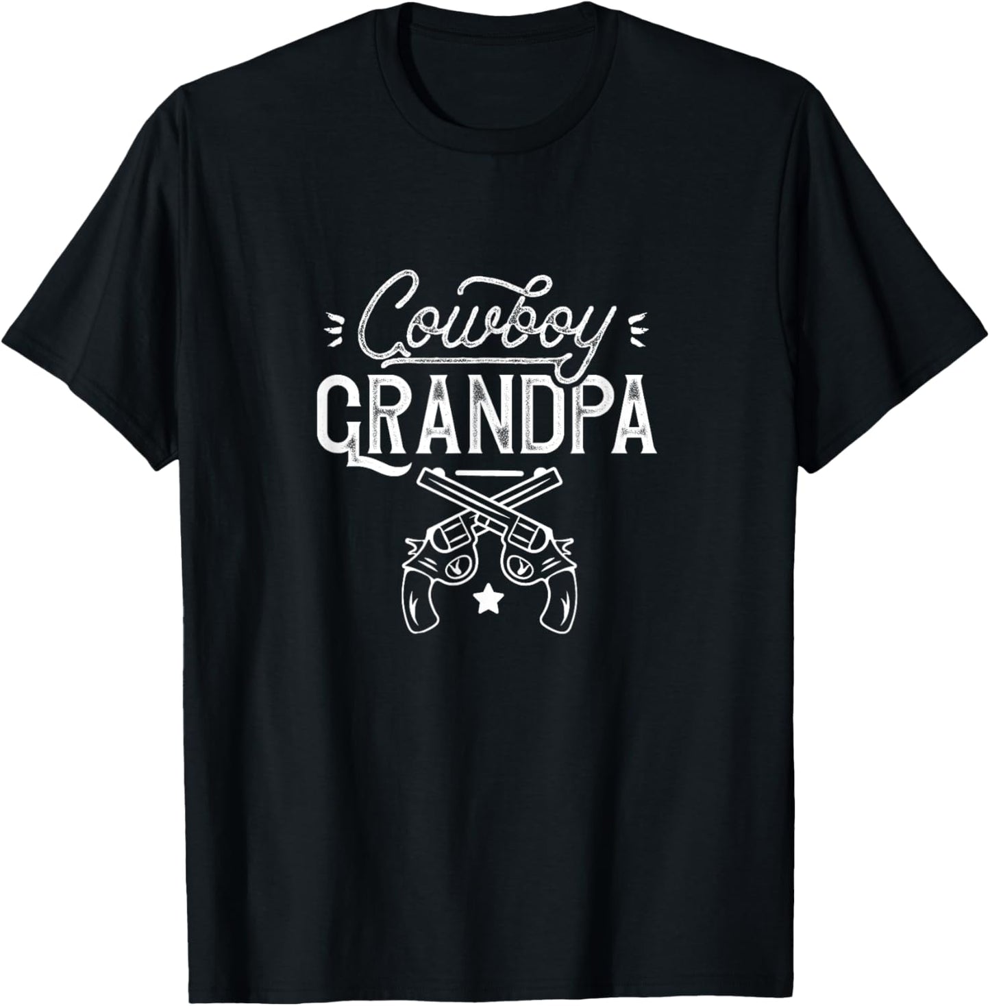 Cowboy Grandpa America Cowboys Wild West USA T-Shirt - T-Shirt | Black