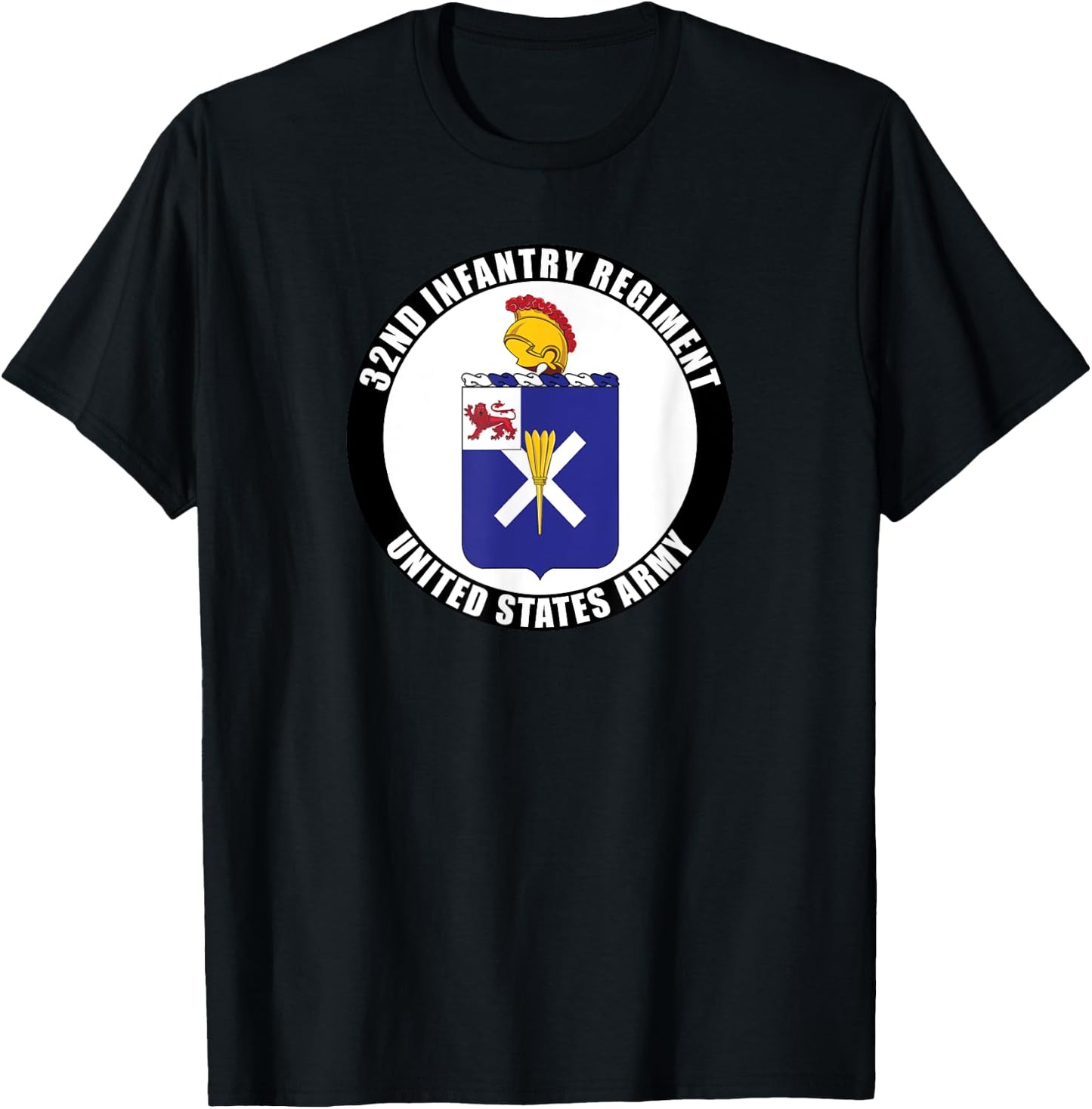 32nd Infantry Regiment United States Army Veteran Military T-Shirt - T-Shirt | Black