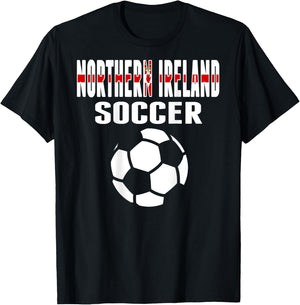 Northern Ireland Soccer Lover Jersey Northern Irish Football T-Shirt - T-Shirt | Black