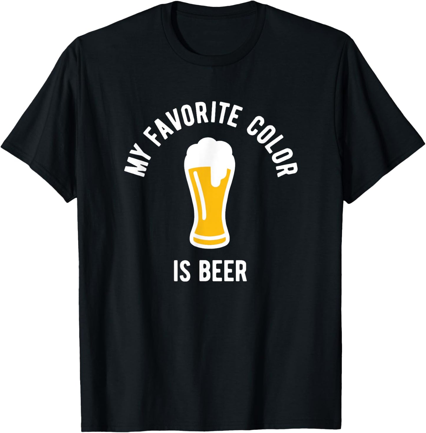 My favourite colour is beer - funny beer drinking T-Shirt - T-Shirt | Black