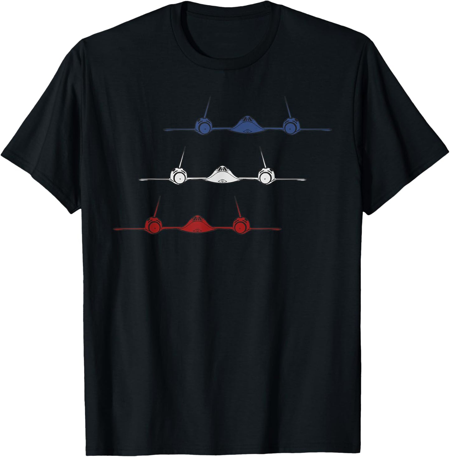 SR-71 US Military Aircraft Black Bird Jet T-Shirt - T-Shirt | Black