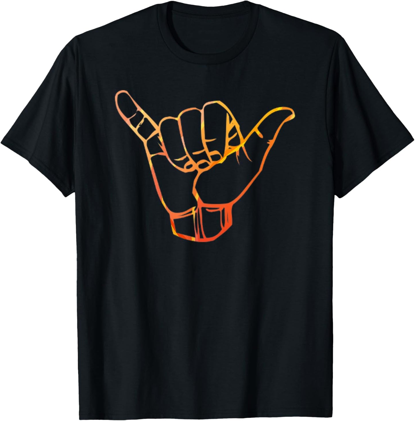 Thank You Mahalo Hawaii Hand signal T-Shirt - T-Shirt | Black