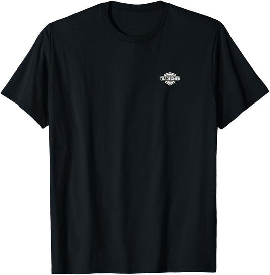 "Journeyman Plumber" with vintage white back design T-Shirt - T-Shirt | Black