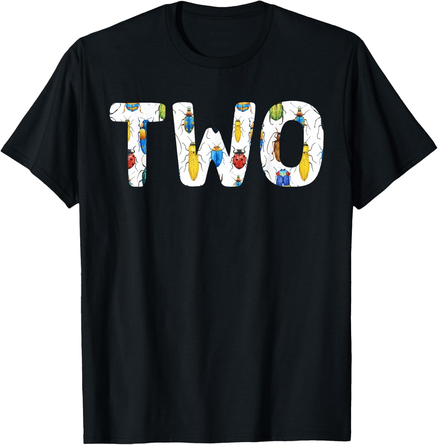 mb Bug 2nd Birthday Funny Insects Lover 2 Years Old Kids T-Shirt - T-Shirt | Black