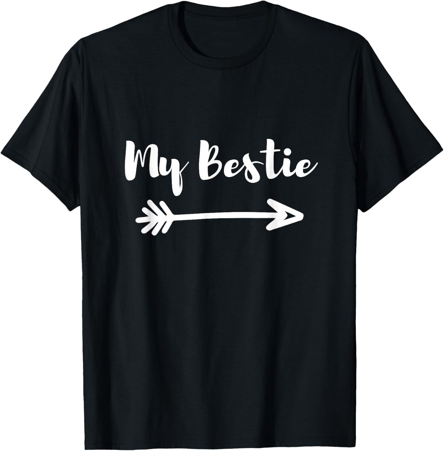 My Bestie Best Friend Right Arrow T-Shirt - T-Shirt | Black