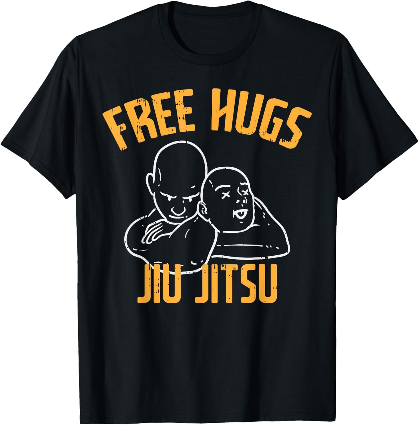 Free Hug Jiu Jitsu Choke Funny BJJ Sports Martial Arts Gift T-Shirt - T-Shirt | Black