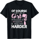 Of Course I Hit Like A Girl - Boxing Kickboxer Gym Boxer T-Shirt - T-Shirt | Black