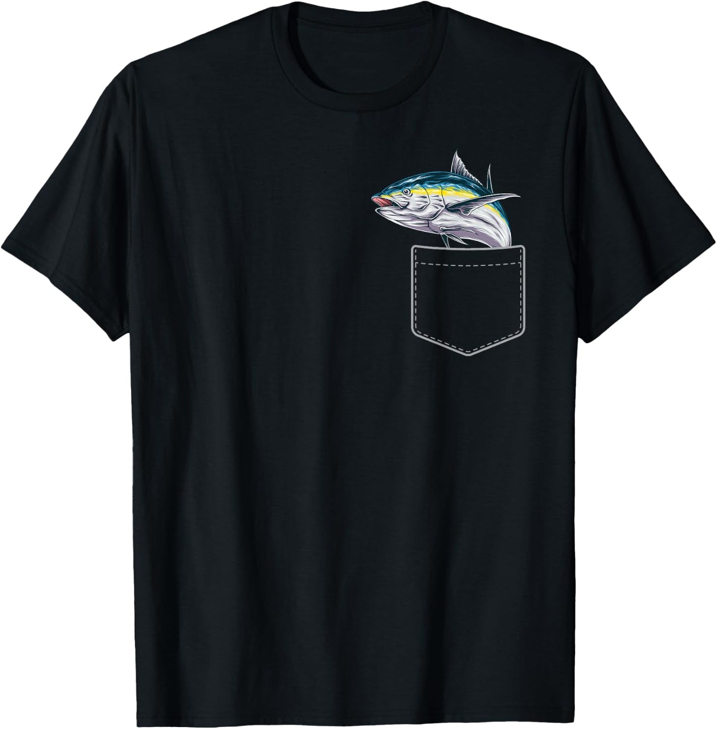 Tuna Fishing in Your Pocket T-Shirt - T-Shirt | Black