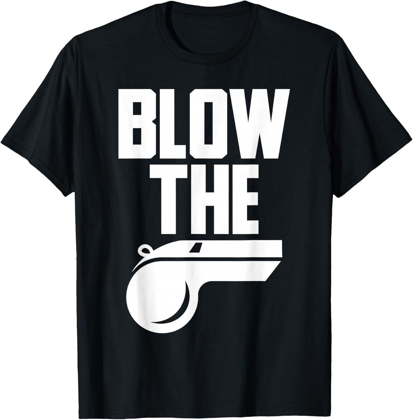 Nice Whistle Volleyball Shirt Blow The Whistle Bad Referee T-Shirt - T-Shirt | Black