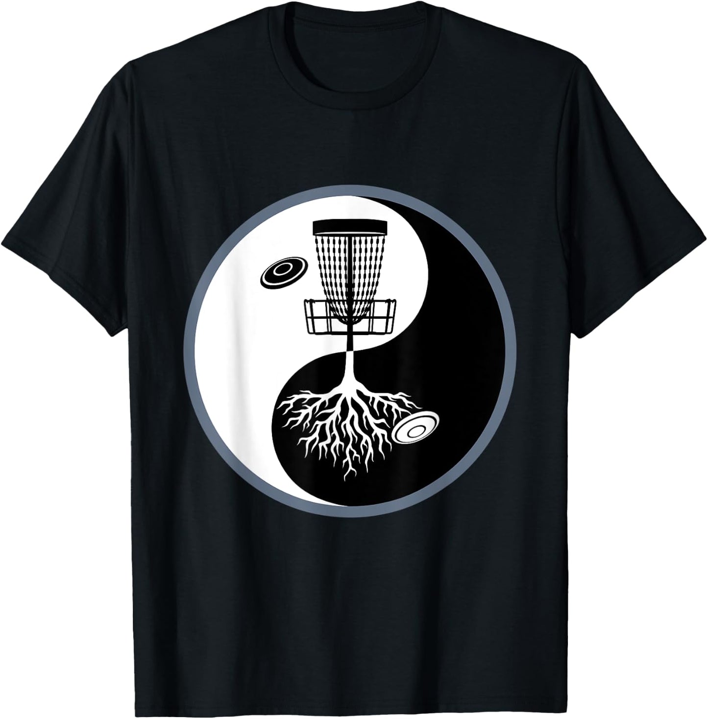 Disc Golf Women - Yin Yang T-Shirt - T-Shirt | Black