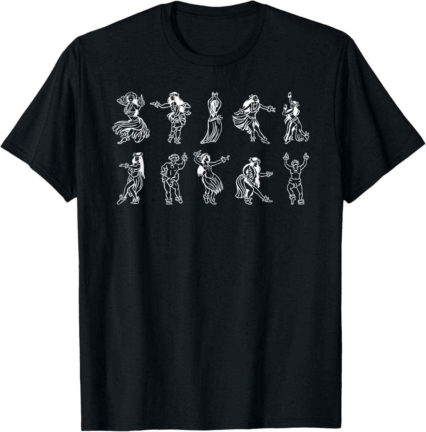 Aloha Hawaii Hawaiian hula hula dancing retro T-Shirt - T-Shirt | Black