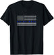 Thin Blue Line Heart Saint Paul Minnesota Police Officer MN T-Shirt - T-Shirt | Black