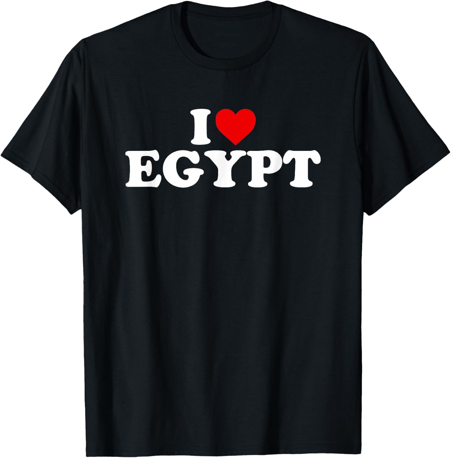 I Love Egypt - Heart T-Shirt - T-Shirt | Black