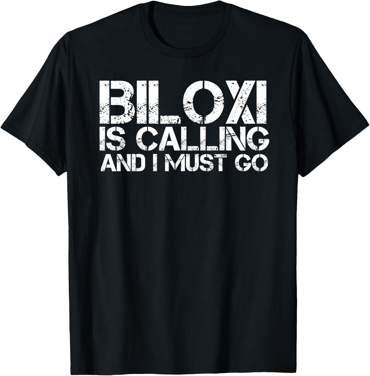 BILOXI MS MISSISSIPPI Funny City Trip Home Roots USA Gift T-Shirt - T-Shirt | Black