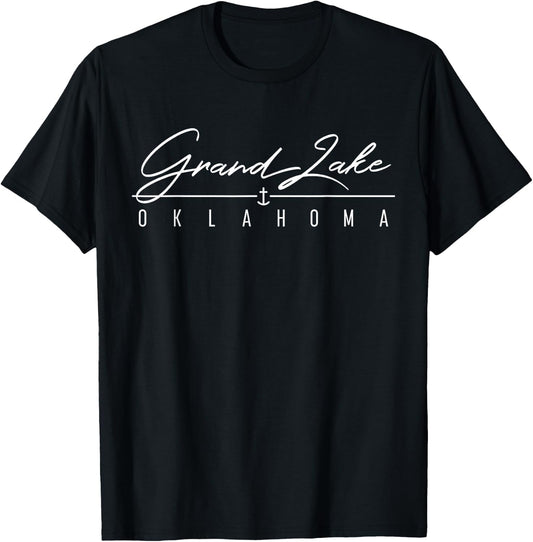 Grand Lake OK T-Shirt - T-Shirt | Black