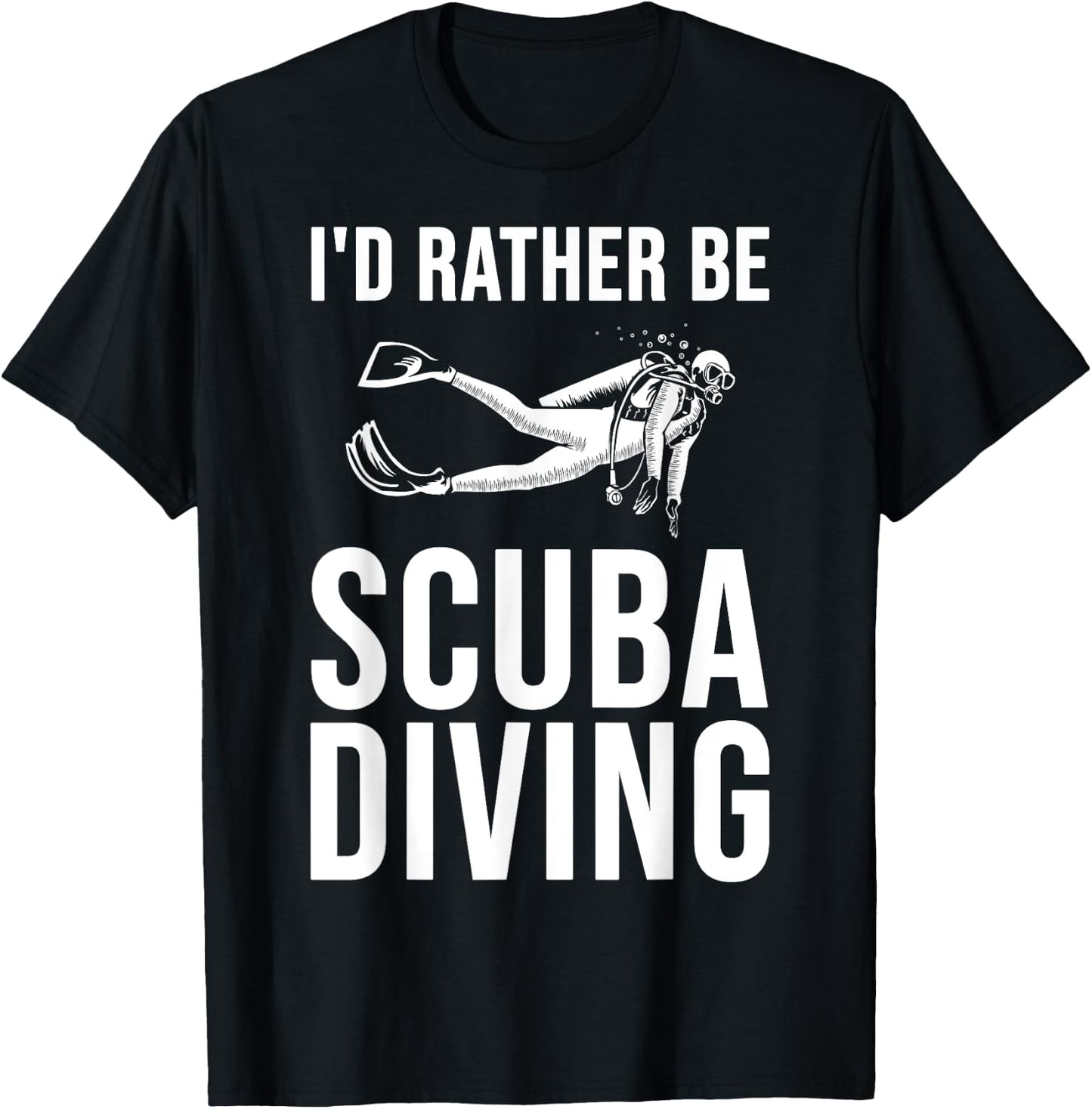 Cool Scuba Diving Women Snorkeler Beach Scuba Diver T-Shirt - T-Shirt | Black