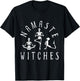 Namaste Witches Skeleton Yoga Funny Halloween T-Shirt - T-Shirt | Black