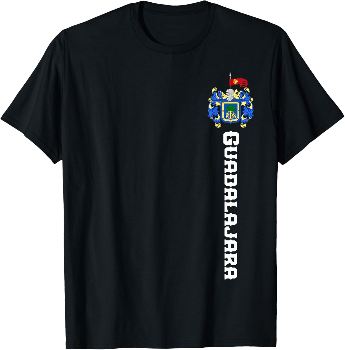 Guadalajara De Jalisco De Mexico Escudo Eagle Aguila Emblem T-Shirt - T-Shirt | Black