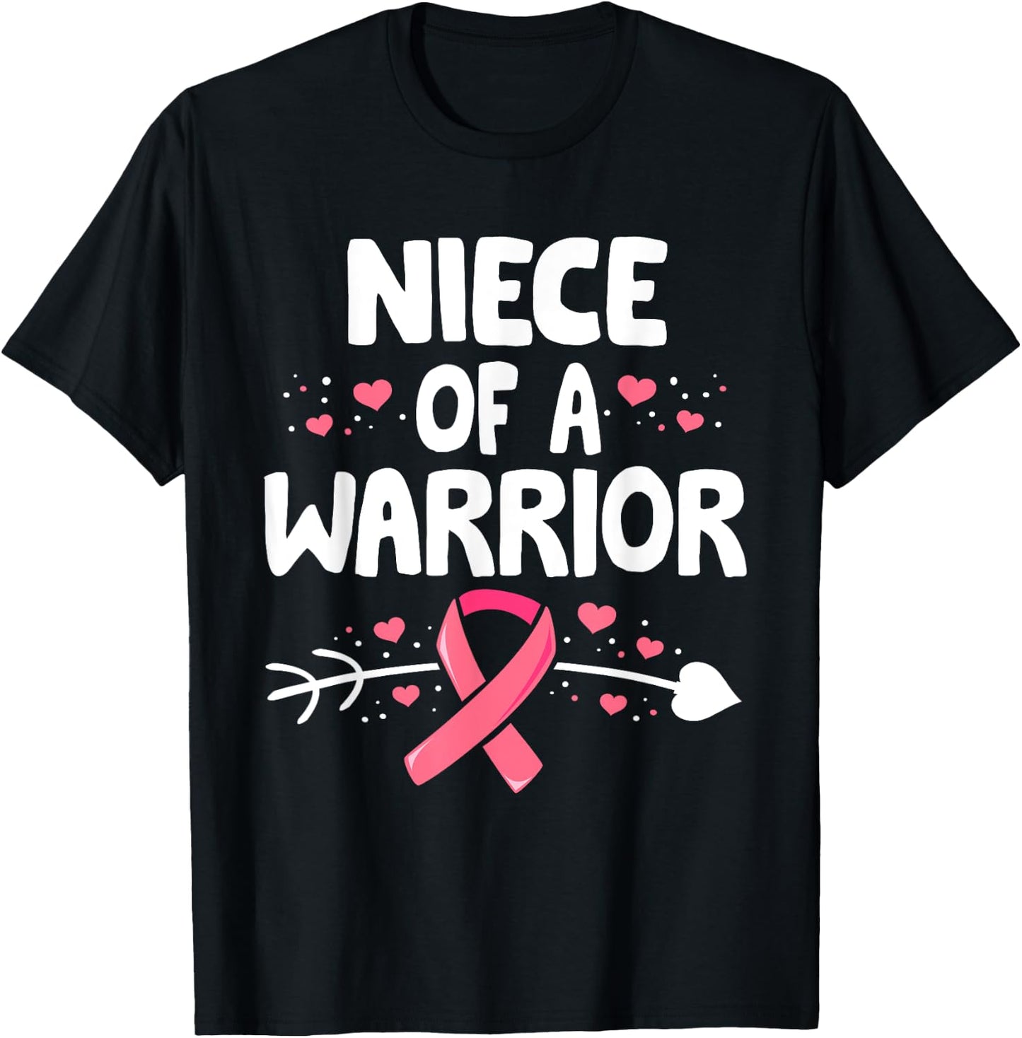 Breast Cancer aunt Shirt, Family Support Squad T-Shirt - T-Shirt | Black