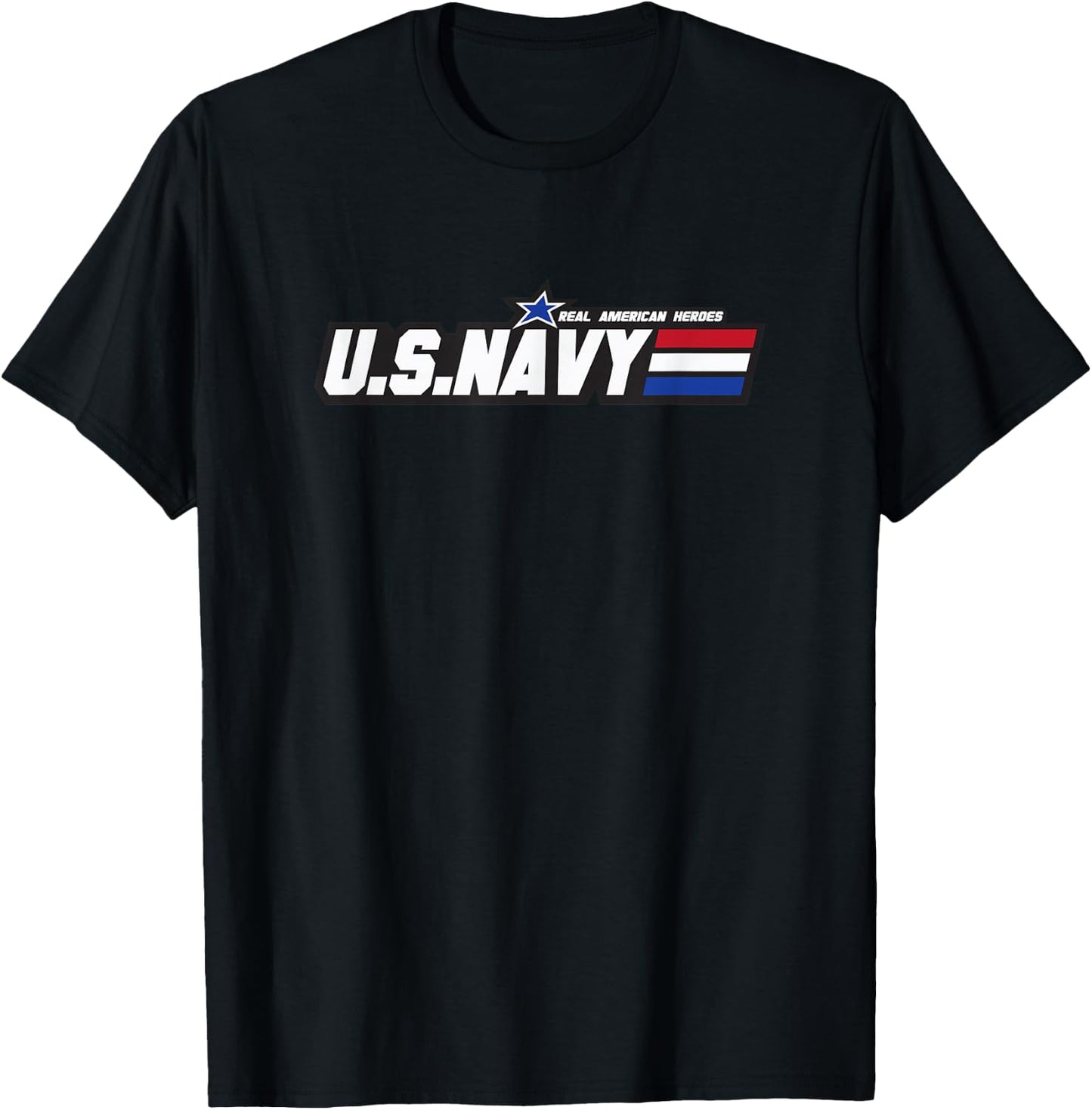 Real American Heroes - Us Navy T-Shirt - T-Shirt | Black