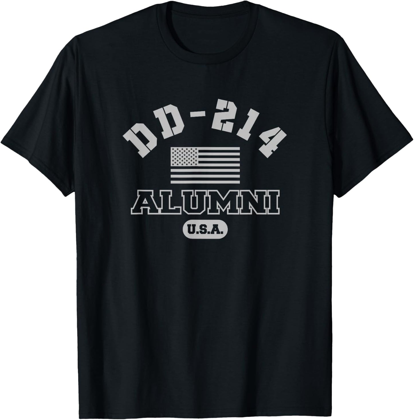 DD-214 Alumni - Grey T-Shirt - T-Shirt | Black