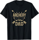 Archery Dad Bow Arrow Hunting Gift Shooting Race T-Shirt - T-Shirt | Black