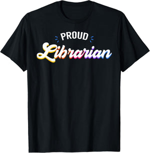 Proud Librarian Job T-Shirt - T-Shirt | Black