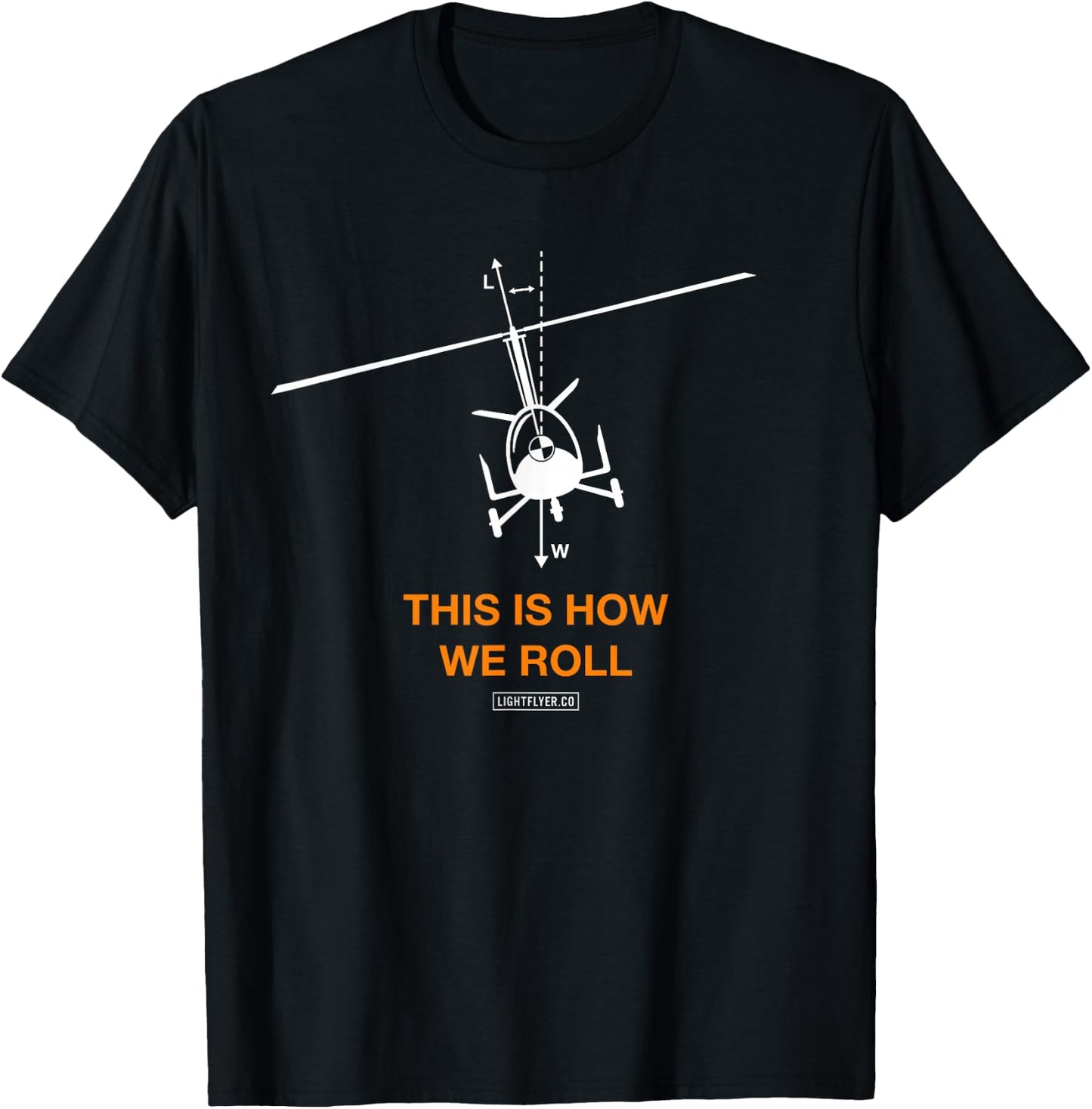 How We Roll - Gyrocopter T-Shirt - T-Shirt | Black