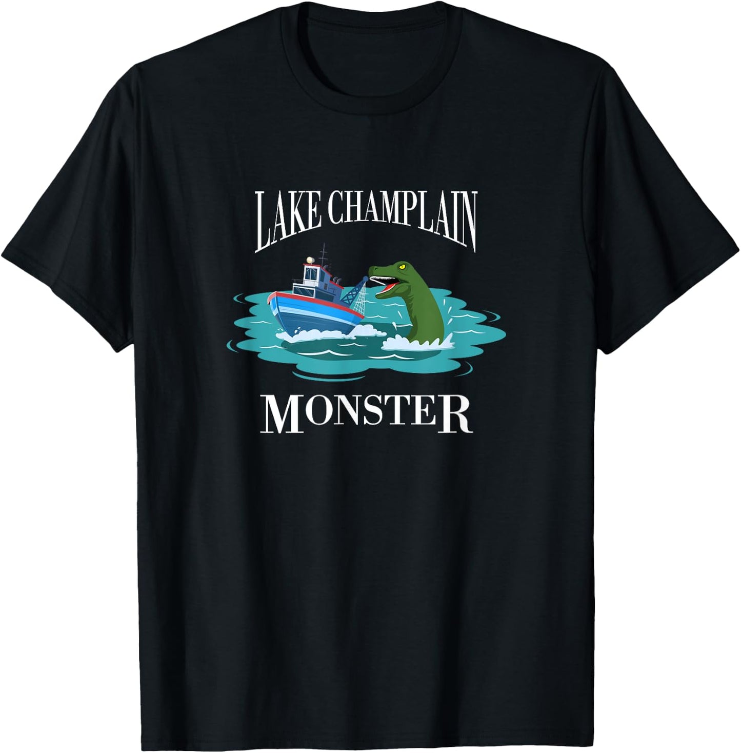 Lake Champlain Monster Shirt Vermont Champ Champy T-Shirt - T-Shirt | Black