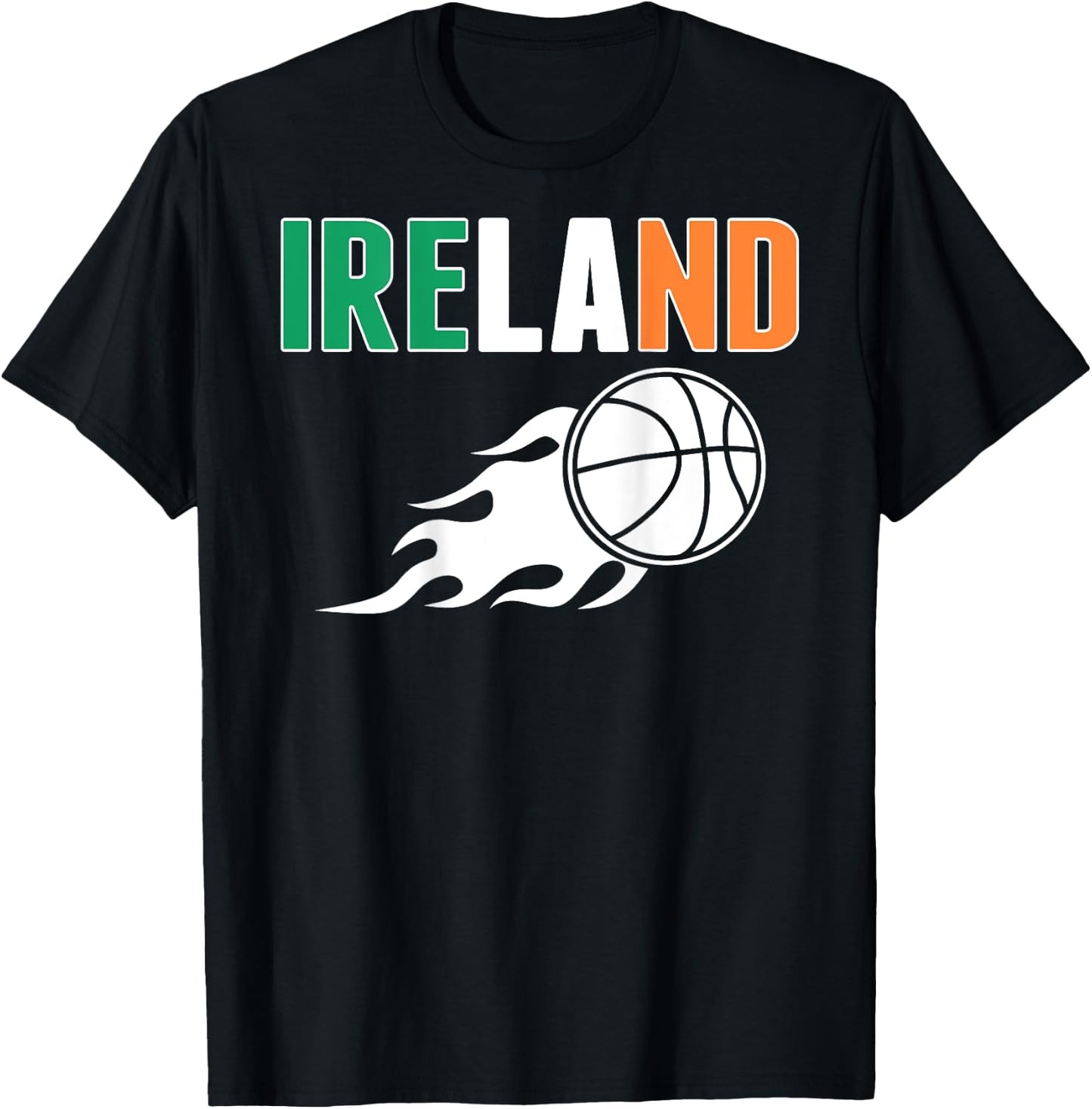 Ireland Basketball Fans Jersey - Irish Flag Summer Sports Men Women Kids T-Shirt - T-Shirt | Black