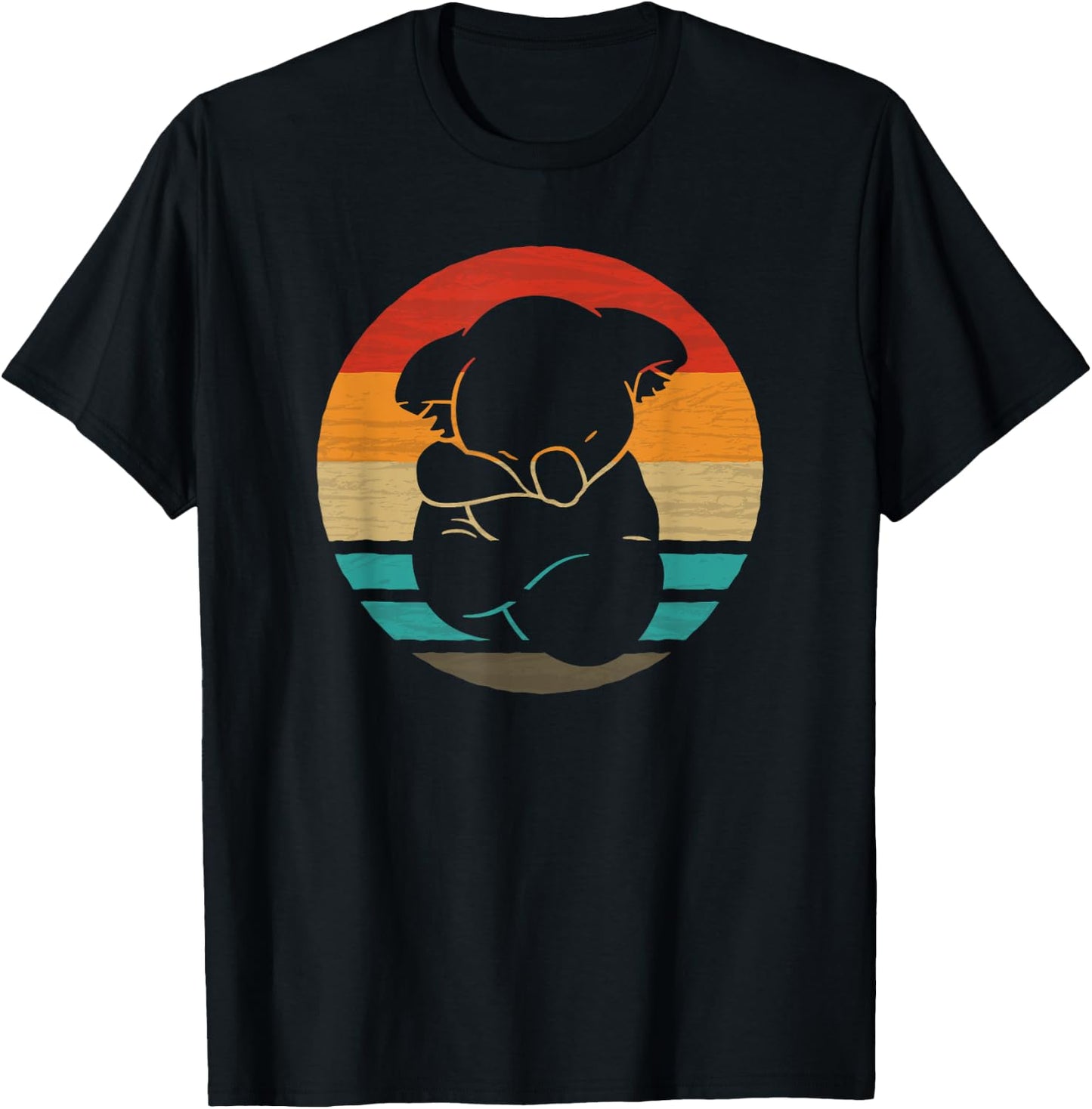 Koala Retro Style Vintage T-Shirt - T-Shirt | Black