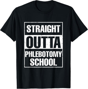 Phlebotomy Student Medical Nurse Syringe Blood Phlebotomy T-Shirt - T-Shirt | Black