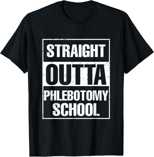 Phlebotomy Student Medical Nurse Syringe Blood Phlebotomy T-Shirt - T-Shirt | Black