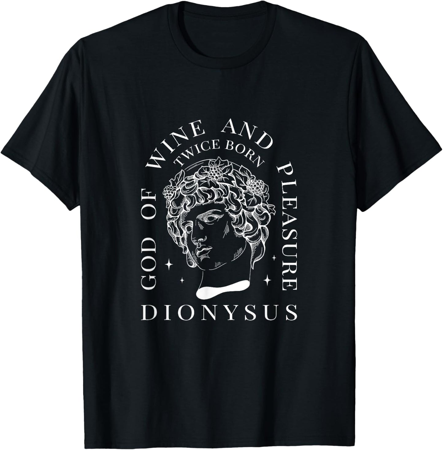 God Of Wine & Pleasure Dionysus Greek Mythology Literary T-Shirt - T-Shirt | Black