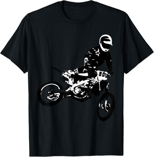 Dirt Bike | Motocross Enduro Shirt T-Shirt - T-Shirt | Black