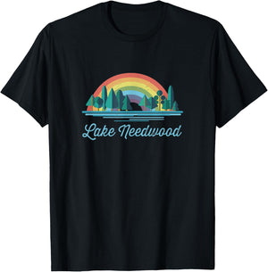 Lake Needwood - Rainbow Lake Souvenir T-Shirt - T-Shirt | Black