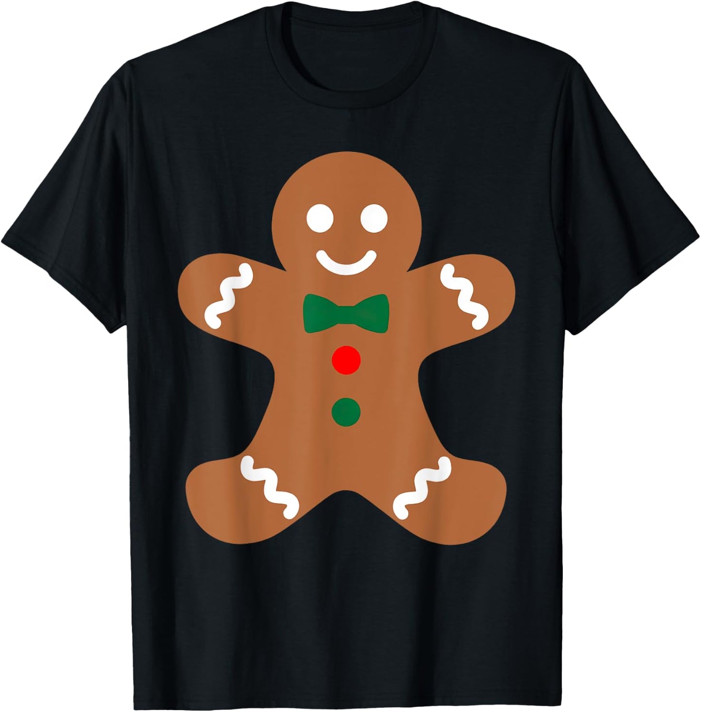 Gingerbread Man Christmas Cookie Baking Holiday Men Women T-Shirt - T-Shirt | Black