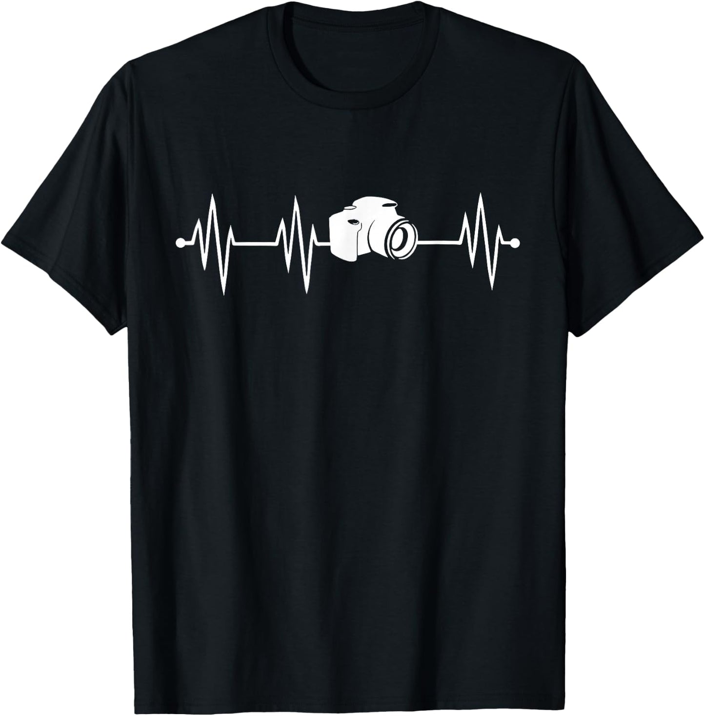 Heartbeat Photography for Photographer T-Shirt - T-Shirt | Black