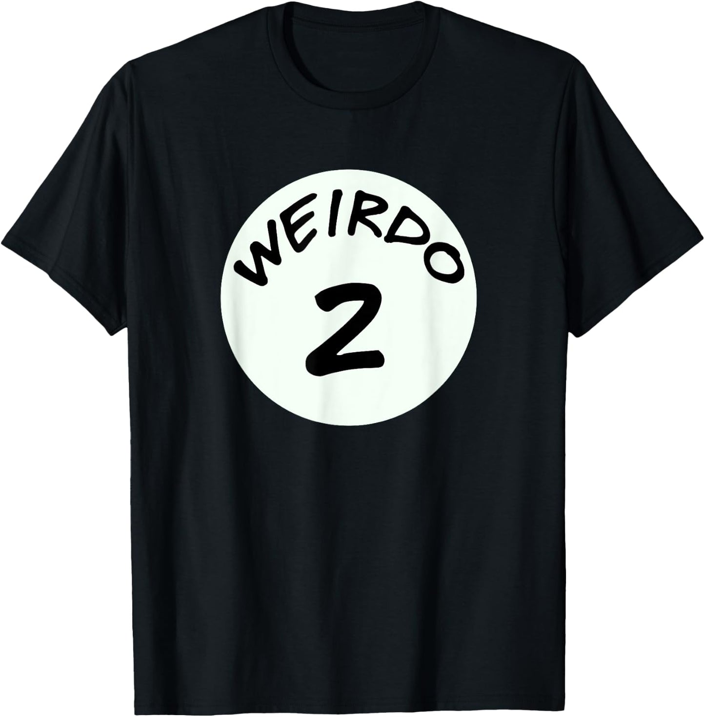 Best Friends , Weirdo 2, Matching Couples, BFF T-Shirt - T-Shirt | Black