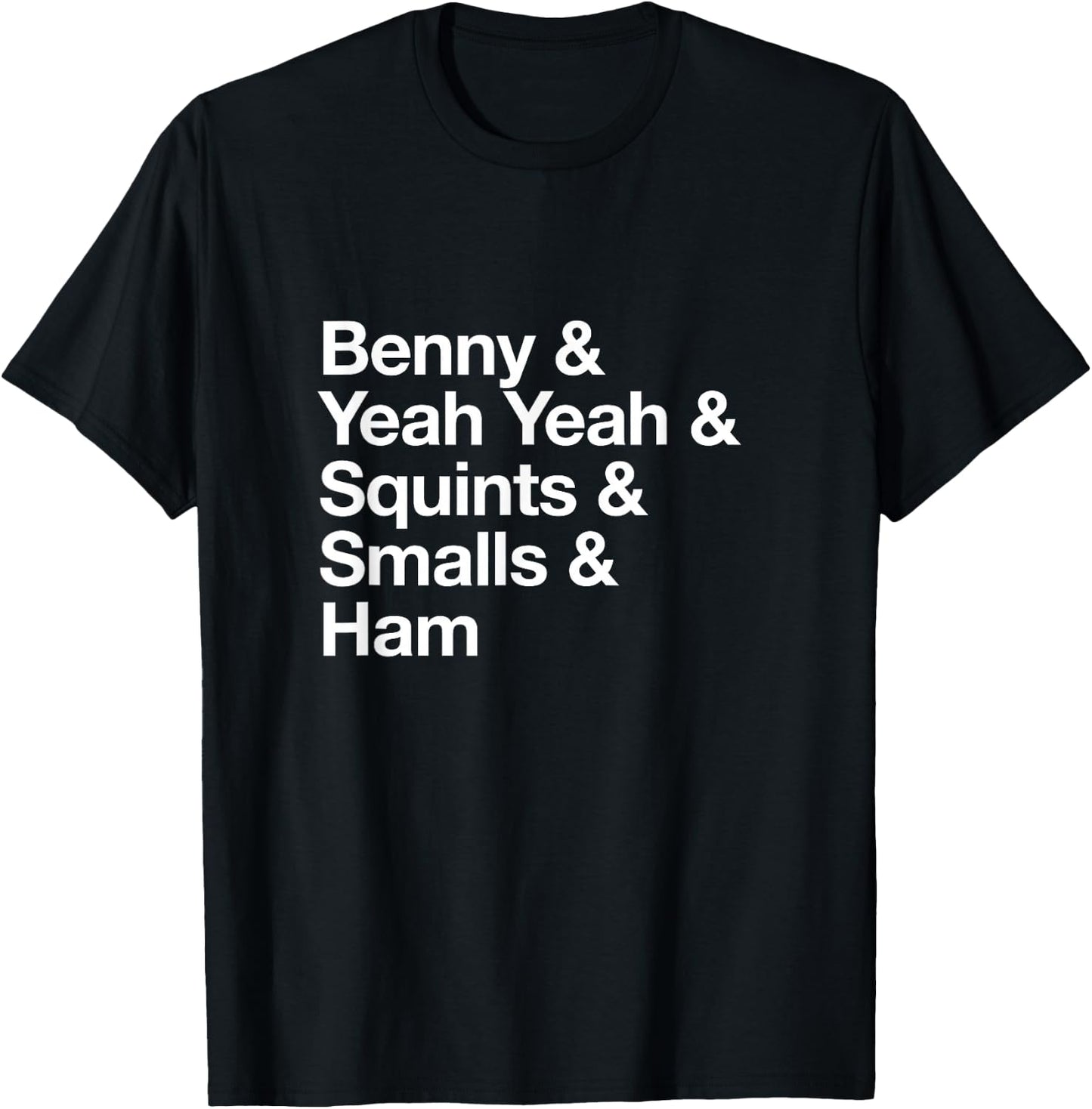The Sandlot Stacked Name List T-Shirt - T-Shirt | Black