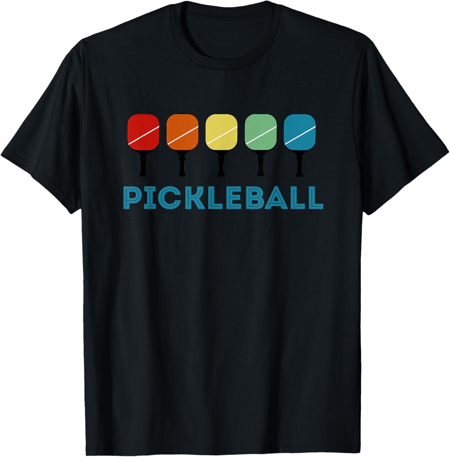 Funny Pickleball Retro Vintage T-Shirt - T-Shirt | Black