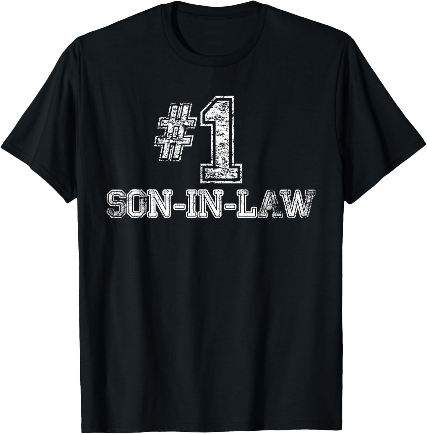 #1 Son In Law T Shirt - Number One Great Gift T-Shirt - T-Shirt | Black