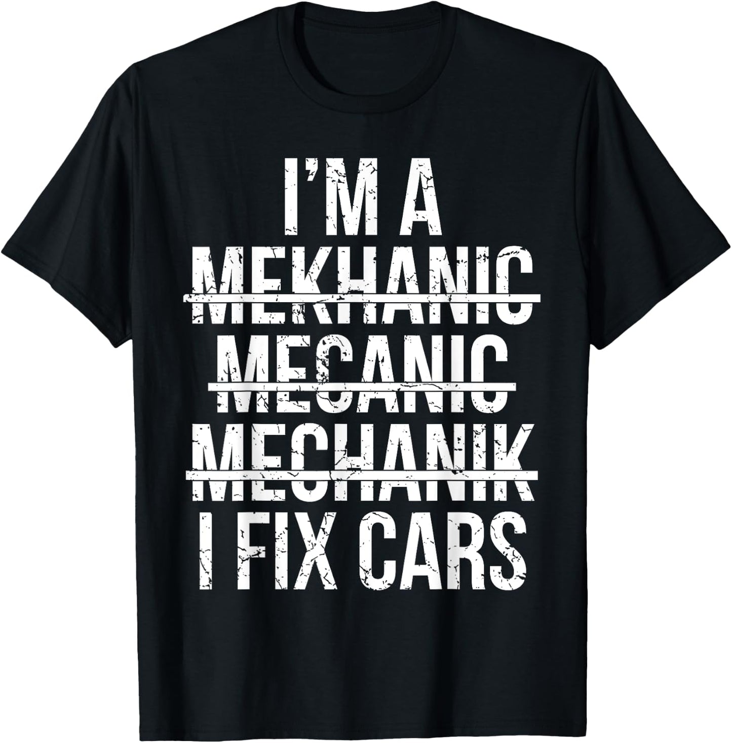 Funny Car Mechanic Men Women Kids Best Auto Mechanic T-Shirt - T-Shirt | Black
