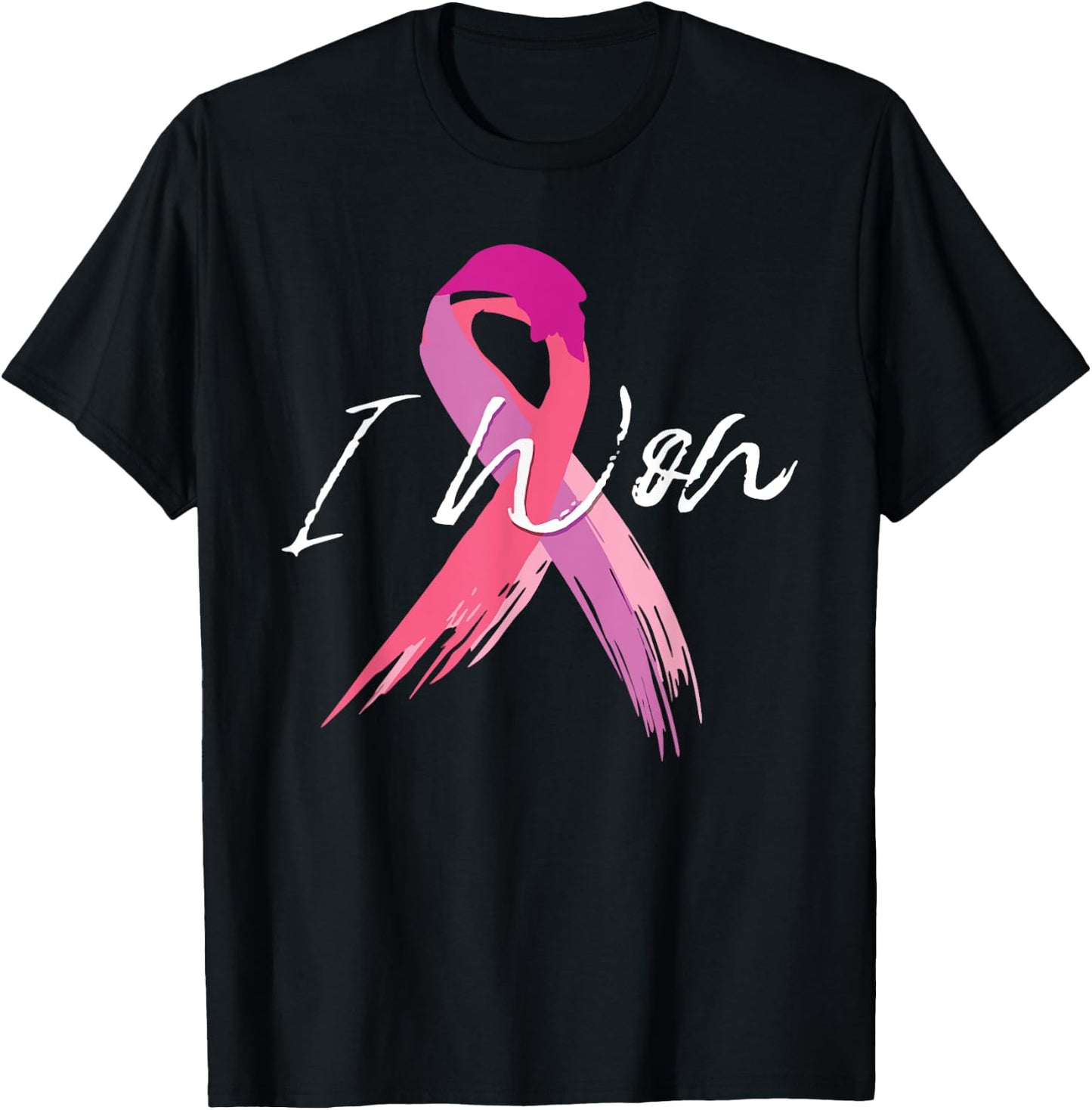 I won breast cancer awareness support pink ribbon survivor T-Shirt - T-Shirt | Black