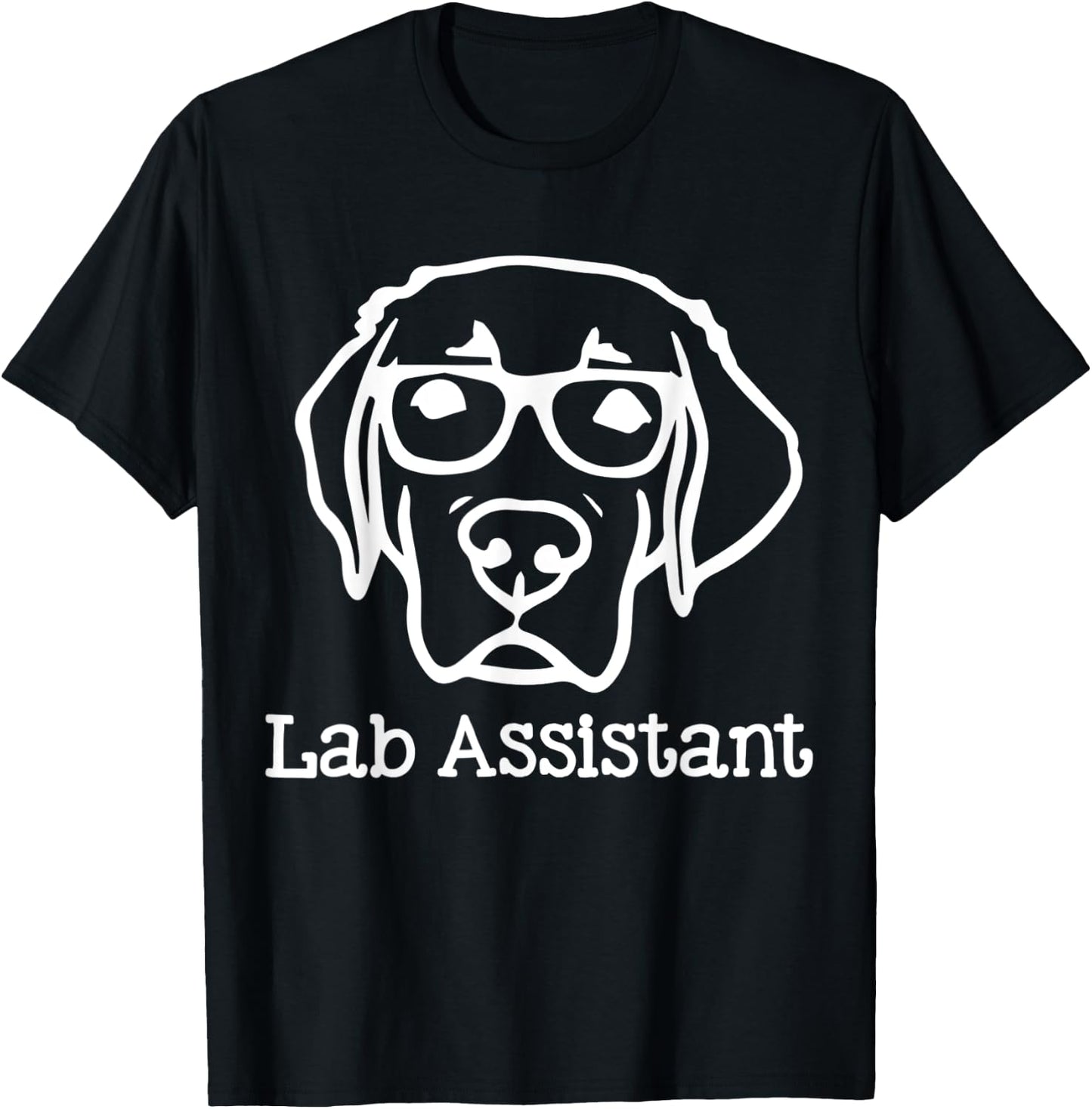 Lab Assistant Labrador Lover Gift Labrador Retriever Dog T-Shirt - T-Shirt | Black