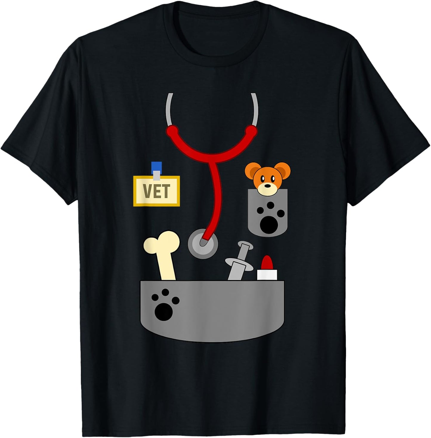 Halloween Veterinarian Costume Shirt | Veterinary Gift T-Shirt - T-Shirt | Black